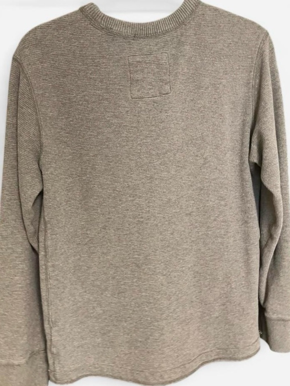 Eddie Bauer Cotton Neutral Taupe Brown Knit Crewneck Sweater Women’s Size Small - Picture 2 of 3